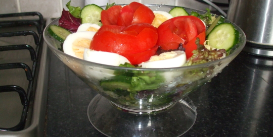 Egg and vegetable salad