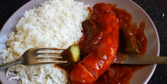 Rice with sausage madness