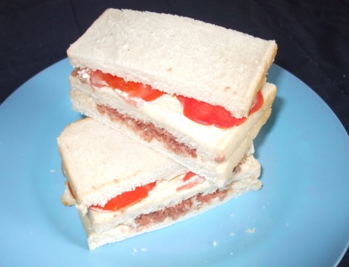Tomato and Corned Beef Sandwich