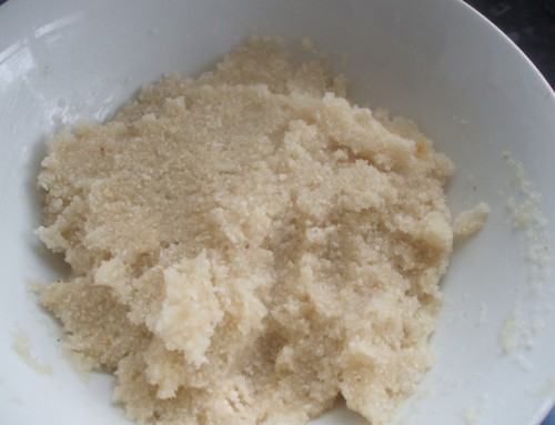 Eba – Gari Soaked With Hot Boiling Water