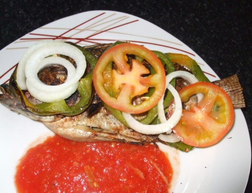 Garnished Grilled Tilapia