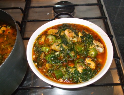 Mixed Vegetables and Duck Soup