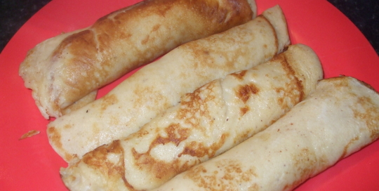 nutmeg flavoured delicious pancake