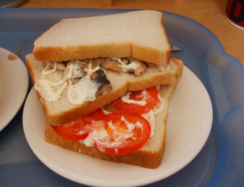 Tomato and Sardine Sandwich